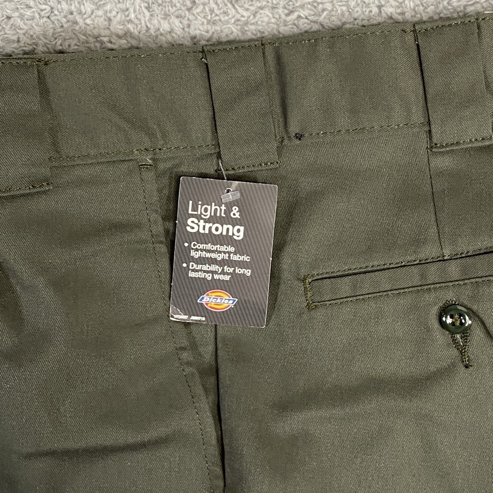 Dickies Pants 30x30 Green Slim Fit Tapered Leg‎ Flex Twill NWT - Picture 5 of 15
